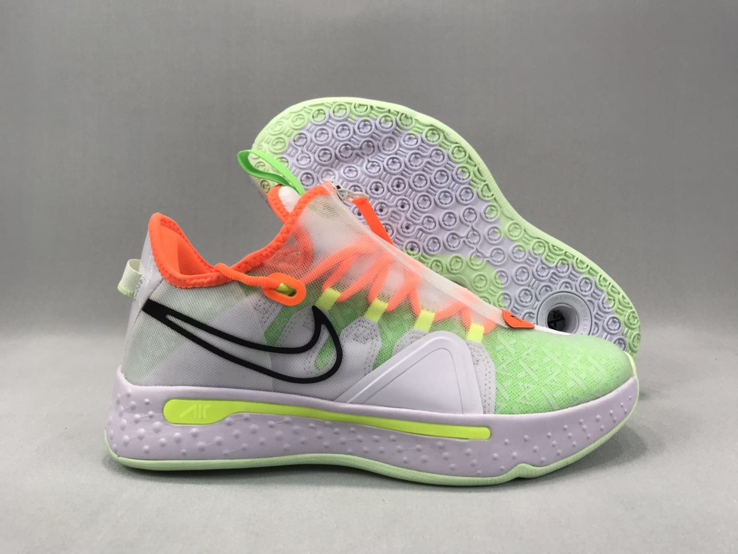 2020 Nike Paul George IV White Green Orange Yellow